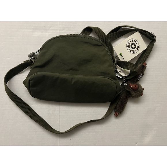 Kipling KI9342 Women's DORY Mini Crossbody Bag - Jaded Green Tonal - NEW! - Picture 7 of 8